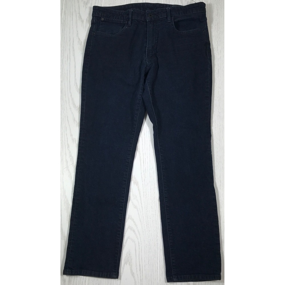 Dark Blue Bonobos Jeans Men 35x30 Denim Mid Rise Preppy Cotton Blend Stretch
